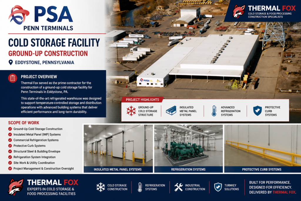 Penn Terminals Cold Storage Construction Project